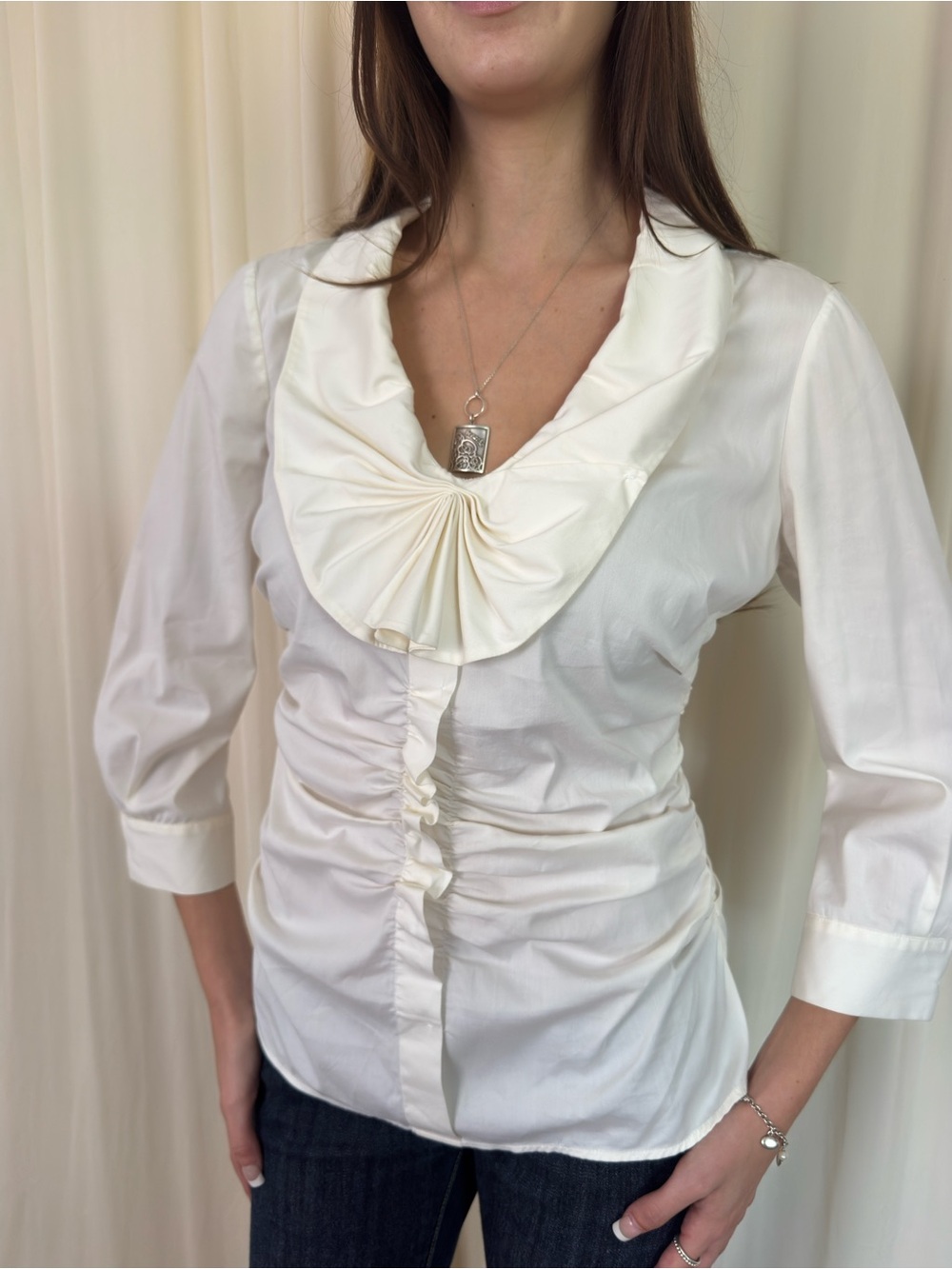 Prada collared blouse